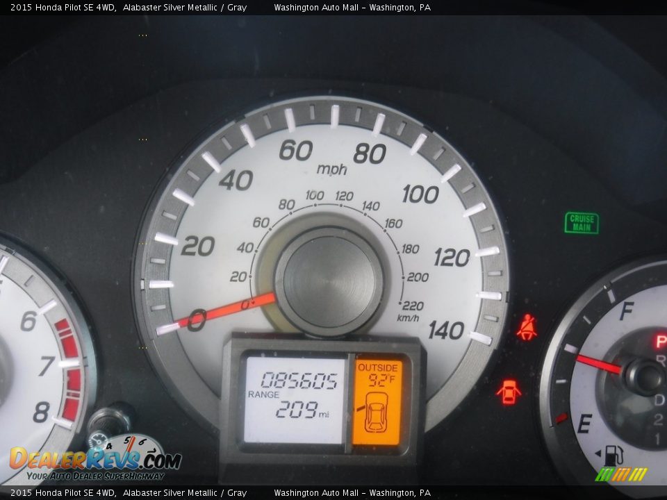 2015 Honda Pilot SE 4WD Gauges Photo #30