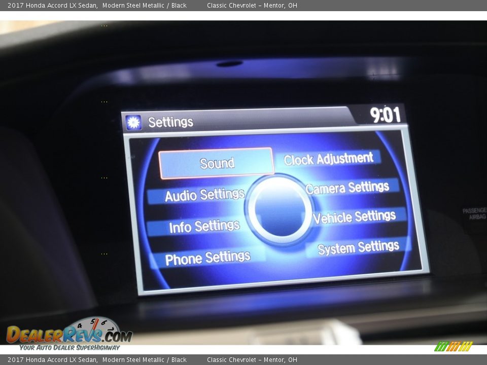 2017 Honda Accord LX Sedan Modern Steel Metallic / Black Photo #13