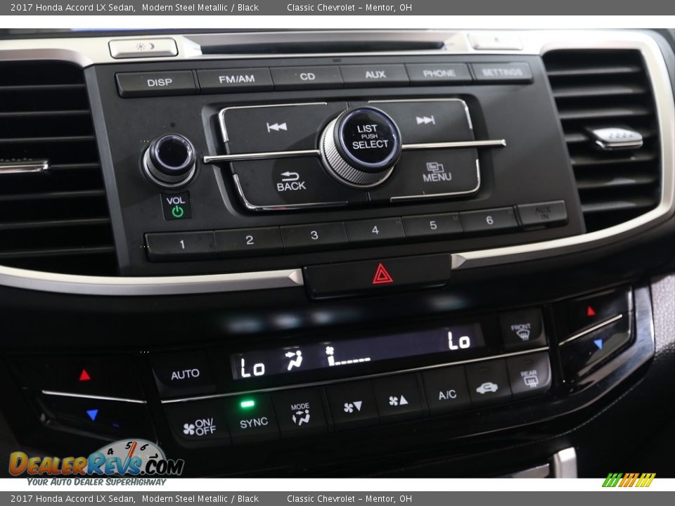 2017 Honda Accord LX Sedan Modern Steel Metallic / Black Photo #14