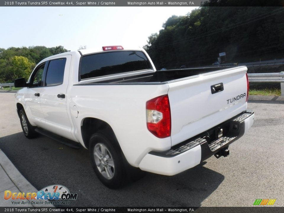 2018 Toyota Tundra SR5 CrewMax 4x4 Super White / Graphite Photo #14