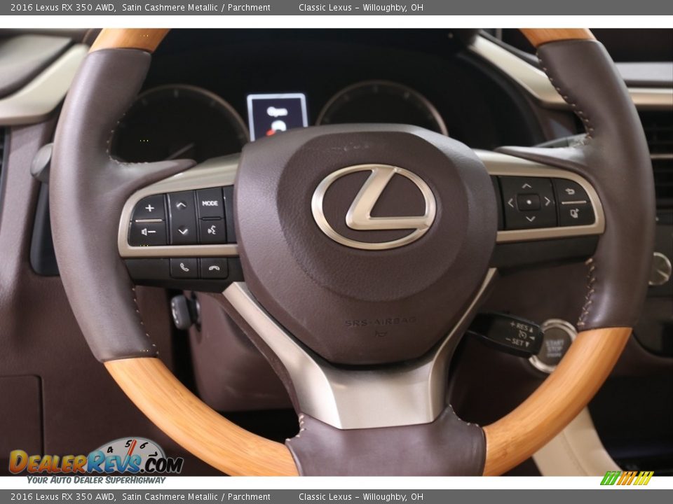 2016 Lexus RX 350 AWD Steering Wheel Photo #7