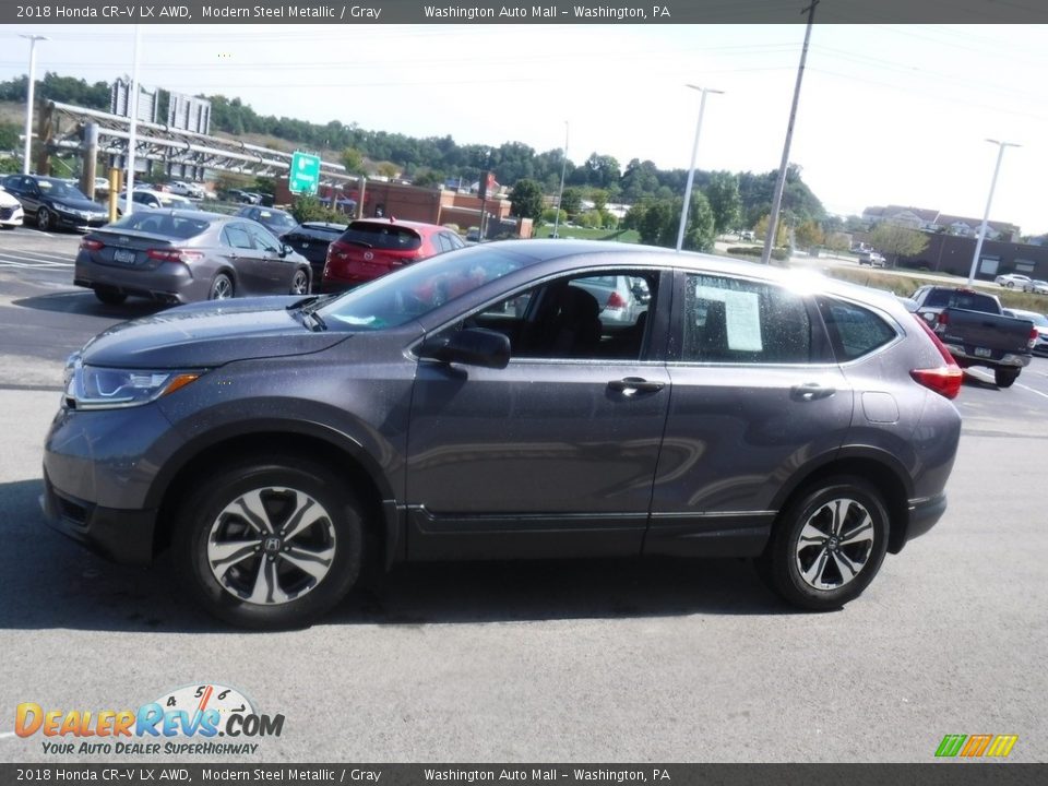 2018 Honda CR-V LX AWD Modern Steel Metallic / Gray Photo #6