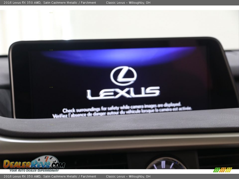2016 Lexus RX 350 AWD Satin Cashmere Metallic / Parchment Photo #9