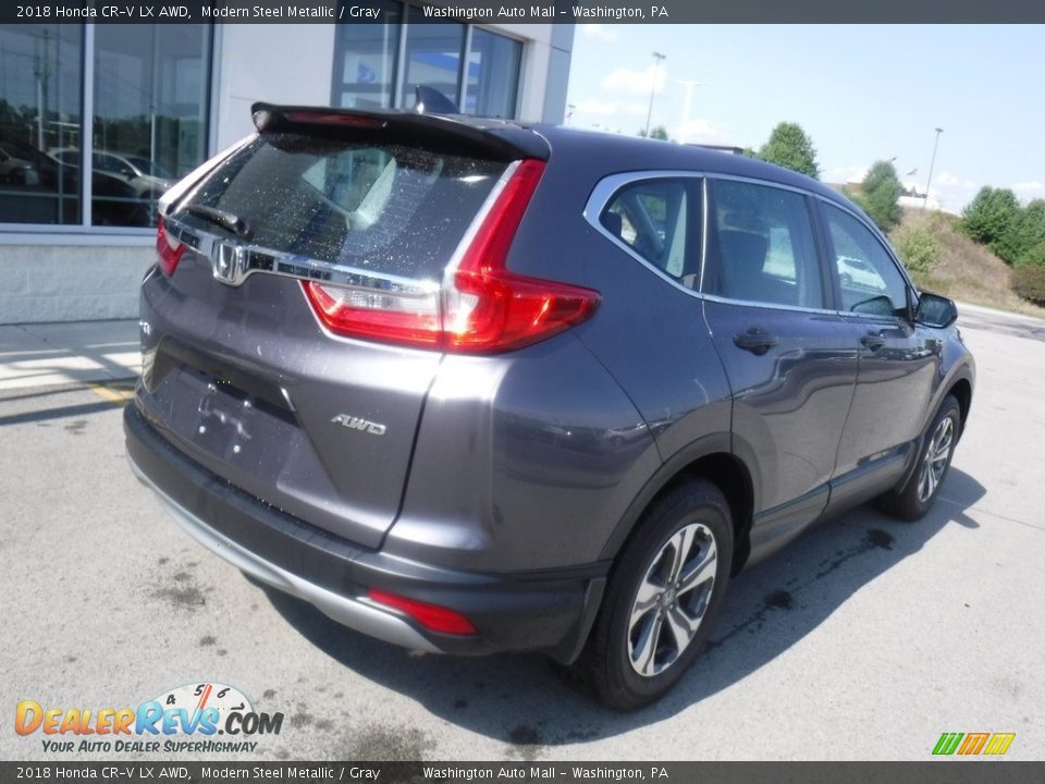 2018 Honda CR-V LX AWD Modern Steel Metallic / Gray Photo #9