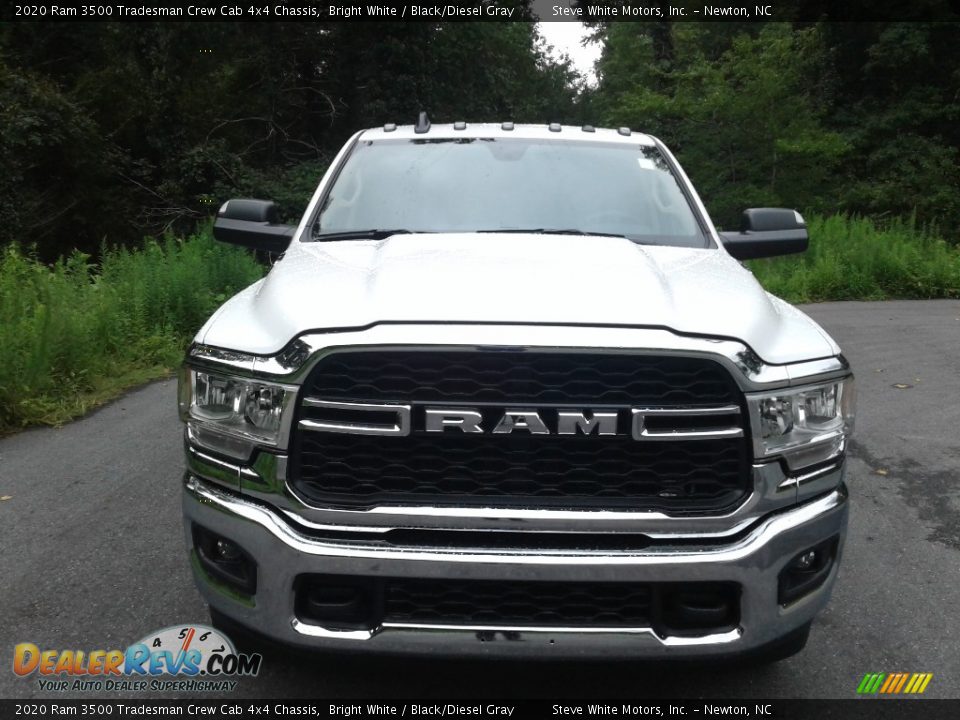 2020 Ram 3500 Tradesman Crew Cab 4x4 Chassis Bright White / Black/Diesel Gray Photo #3