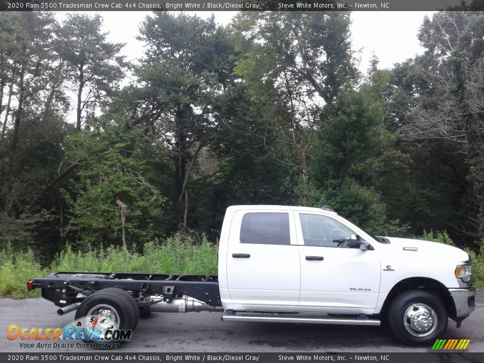 2020 Ram 3500 Tradesman Crew Cab 4x4 Chassis Bright White / Black/Diesel Gray Photo #5