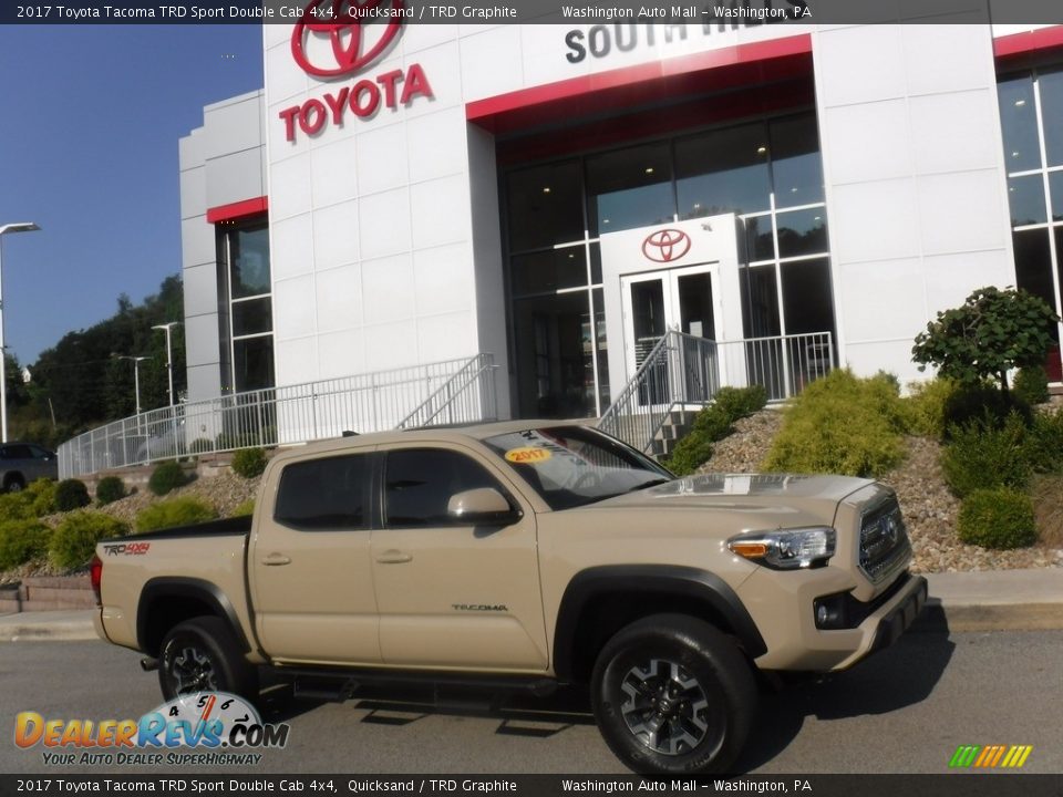 2017 Toyota Tacoma TRD Sport Double Cab 4x4 Quicksand / TRD Graphite Photo #2