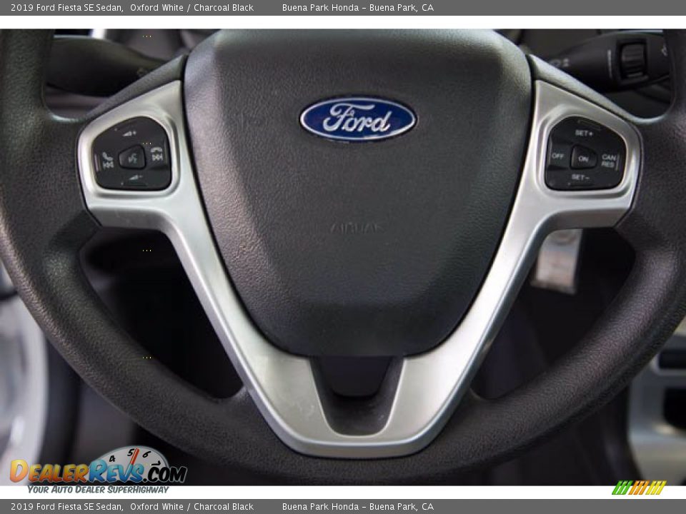 2019 Ford Fiesta SE Sedan Oxford White / Charcoal Black Photo #15