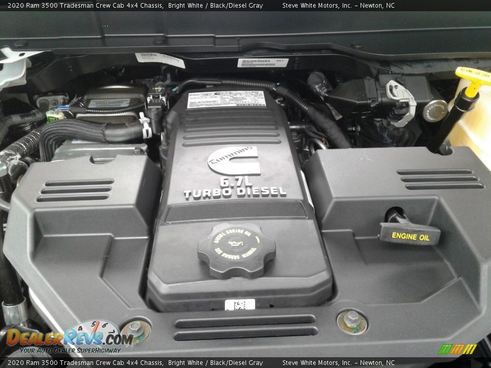 2020 Ram 3500 Tradesman Crew Cab 4x4 Chassis Bright White / Black/Diesel Gray Photo #9