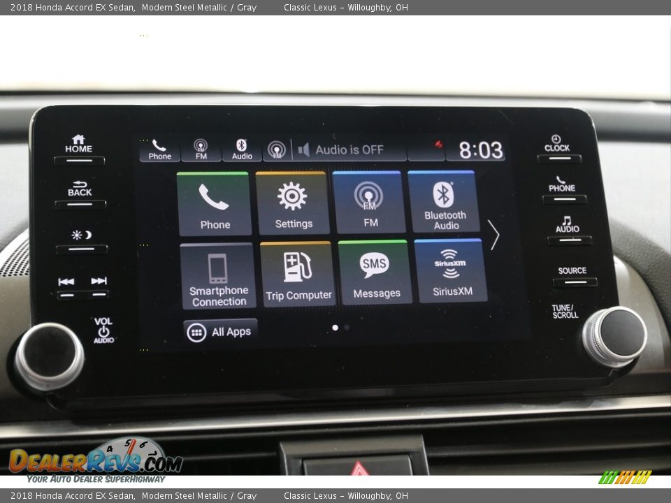 2018 Honda Accord EX Sedan Modern Steel Metallic / Gray Photo #9