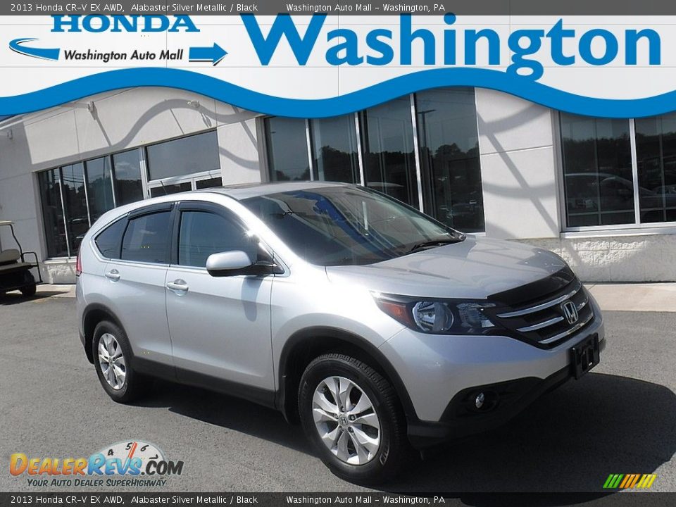 2013 Honda CR-V EX AWD Alabaster Silver Metallic / Black Photo #1
