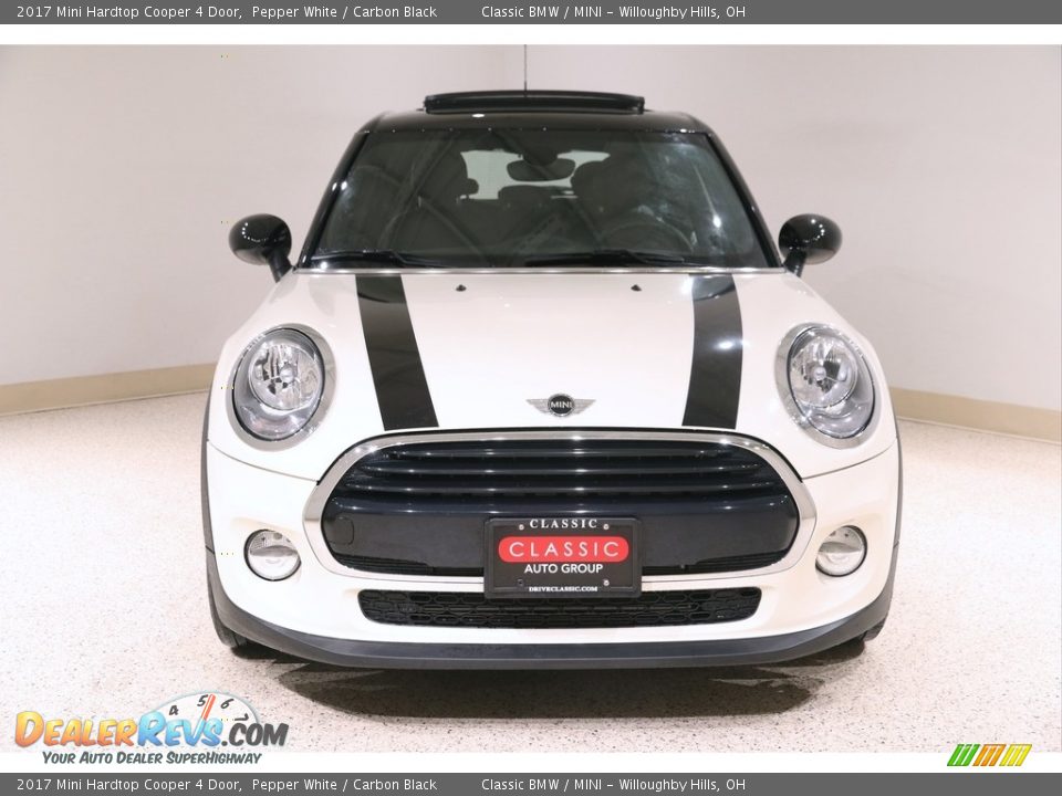 2017 Mini Hardtop Cooper 4 Door Pepper White / Carbon Black Photo #2