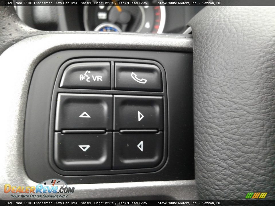 2020 Ram 3500 Tradesman Crew Cab 4x4 Chassis Bright White / Black/Diesel Gray Photo #17