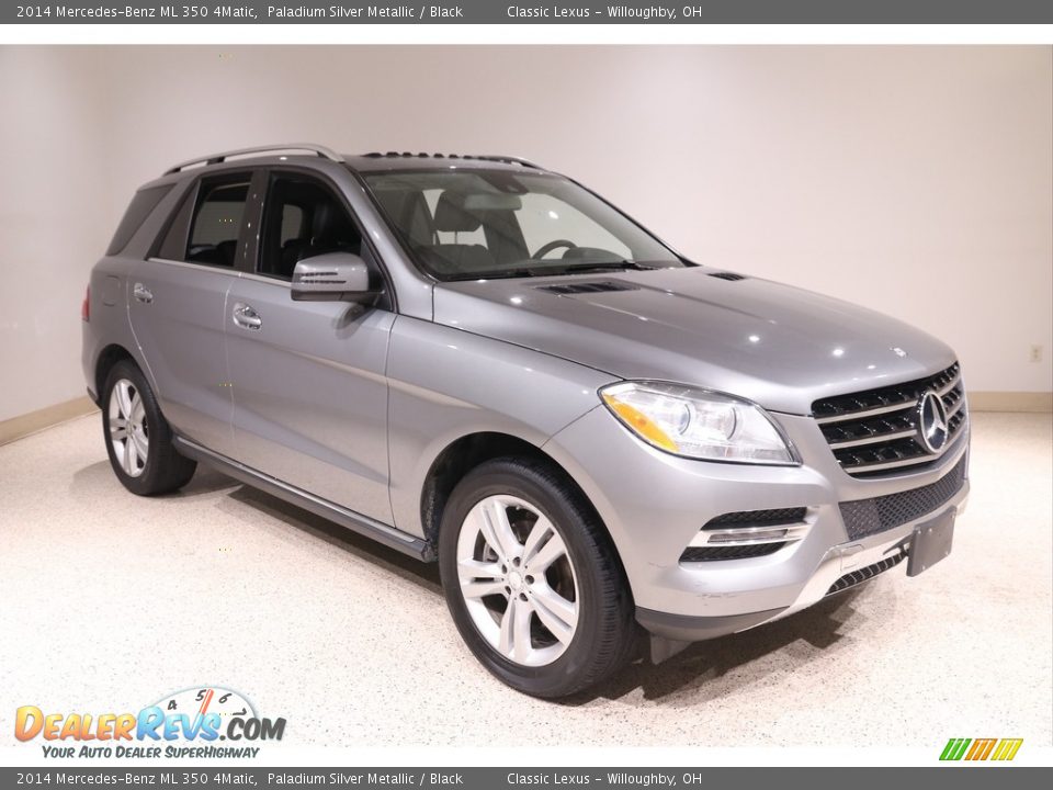 2014 Mercedes-Benz ML 350 4Matic Paladium Silver Metallic / Black Photo #1