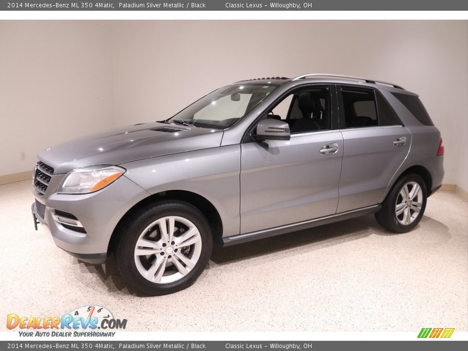 2014 Mercedes-Benz ML 350 4Matic Paladium Silver Metallic / Black Photo #3