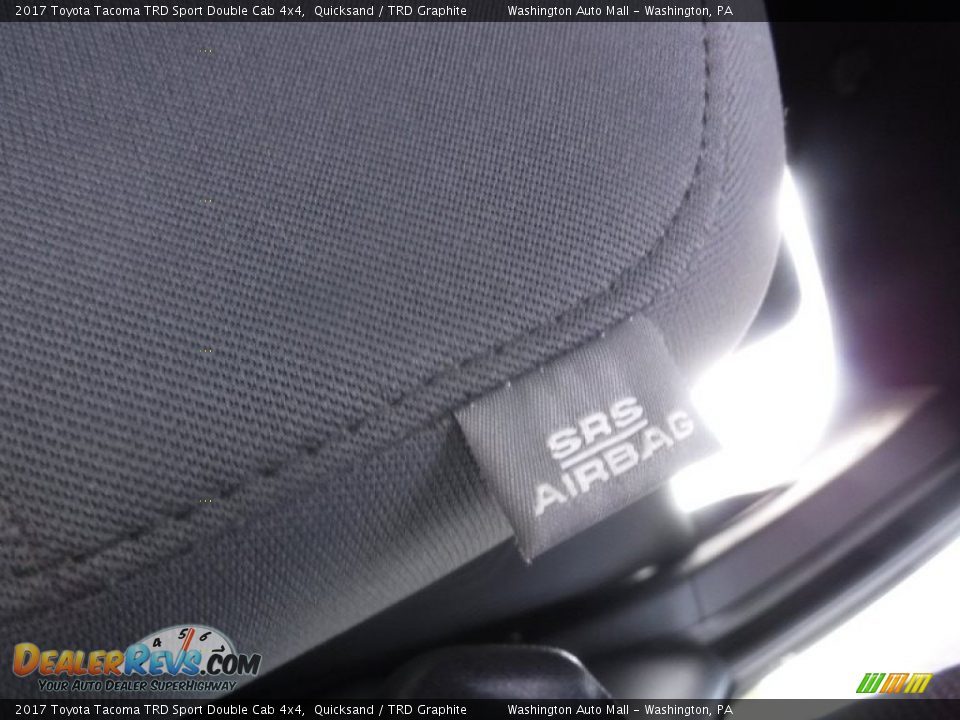2017 Toyota Tacoma TRD Sport Double Cab 4x4 Quicksand / TRD Graphite Photo #25