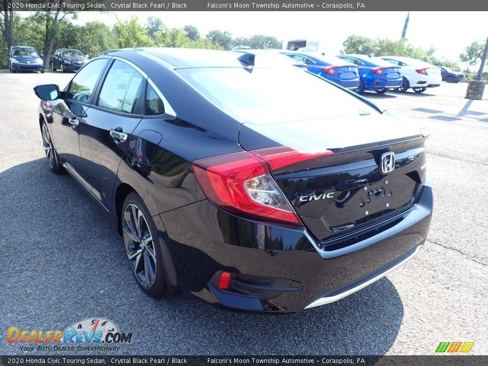 2020 Honda Civic Touring Sedan Crystal Black Pearl / Black Photo #3
