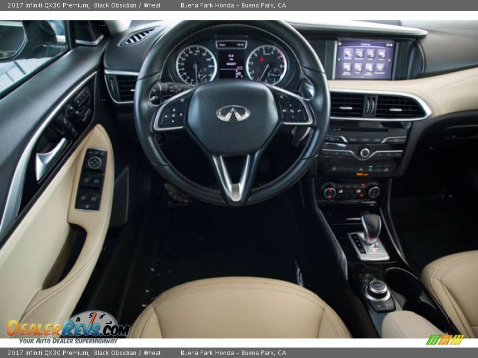 2017 Infiniti QX30 Premium Black Obsidian / Wheat Photo #5