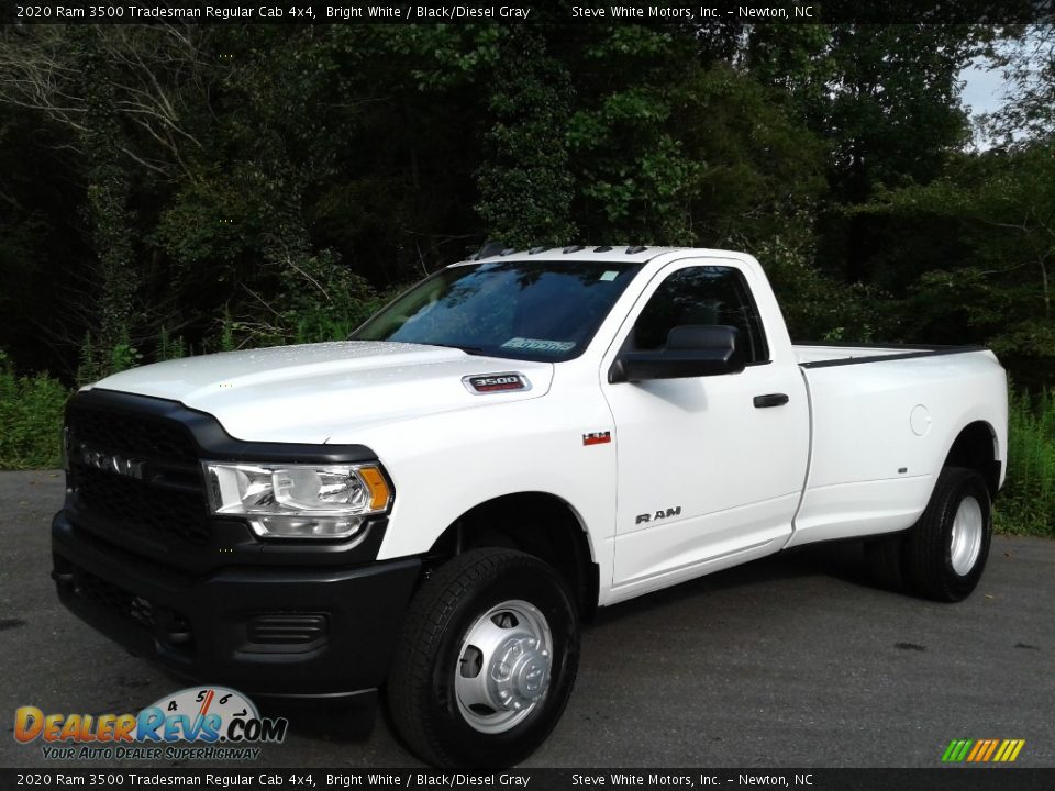 2020 Ram 3500 Tradesman Regular Cab 4x4 Bright White / Black/Diesel Gray Photo #2