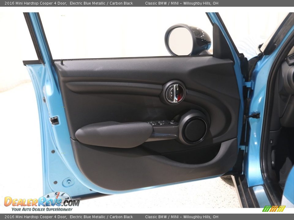 2016 Mini Hardtop Cooper 4 Door Electric Blue Metallic / Carbon Black Photo #4