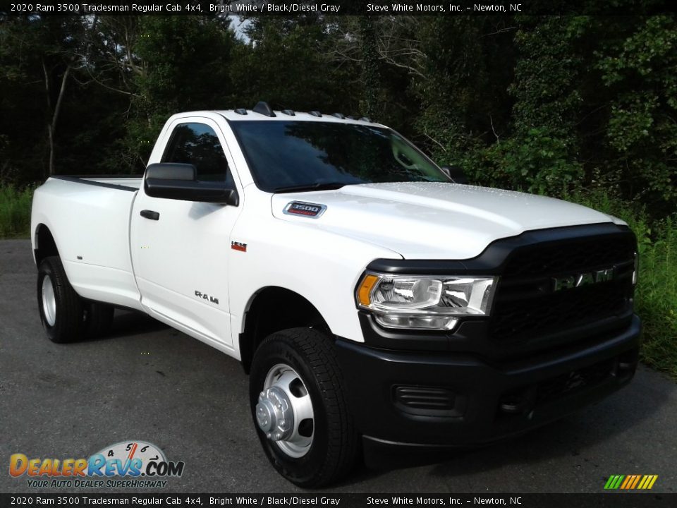 2020 Ram 3500 Tradesman Regular Cab 4x4 Bright White / Black/Diesel Gray Photo #4