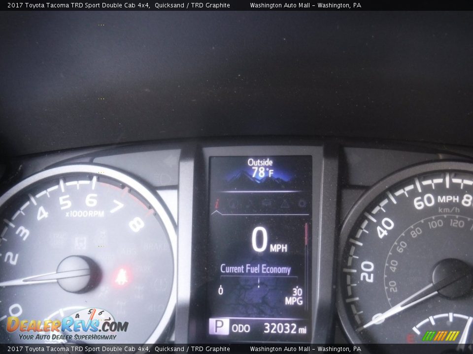 2017 Toyota Tacoma TRD Sport Double Cab 4x4 Quicksand / TRD Graphite Photo #33
