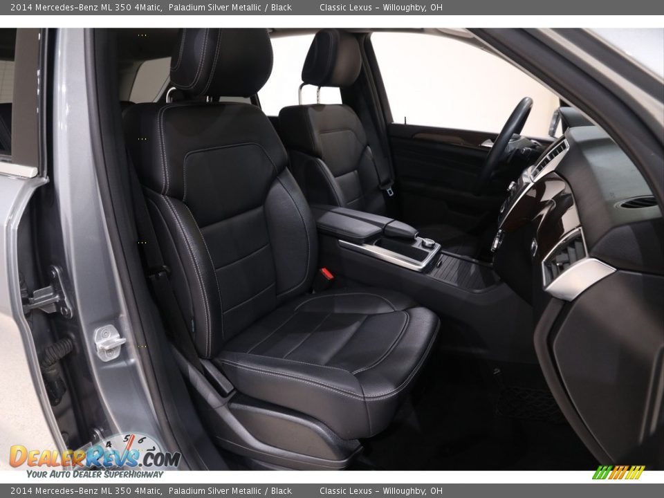 2014 Mercedes-Benz ML 350 4Matic Paladium Silver Metallic / Black Photo #17