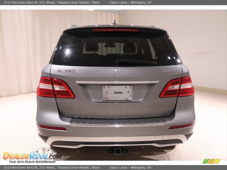 2014 Mercedes-Benz ML 350 4Matic Paladium Silver Metallic / Black Photo #20