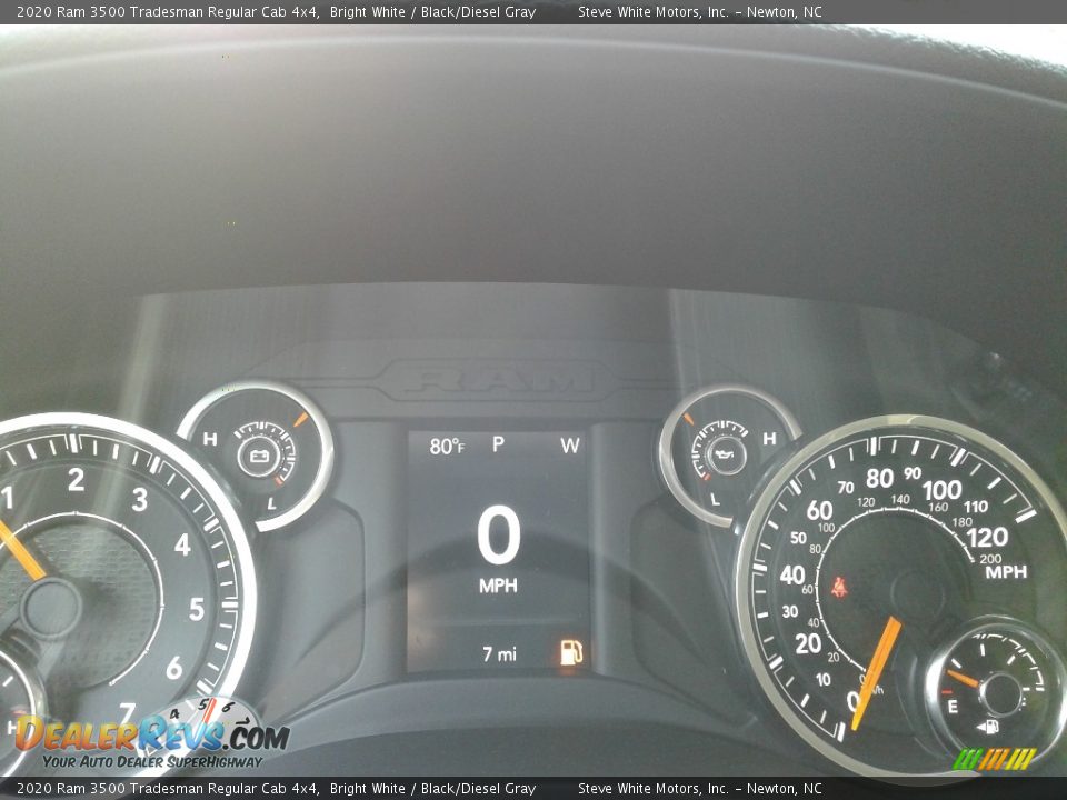 2020 Ram 3500 Tradesman Regular Cab 4x4 Bright White / Black/Diesel Gray Photo #17