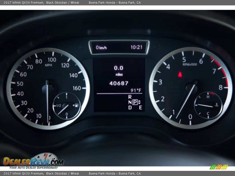 2017 Infiniti QX30 Premium Gauges Photo #26