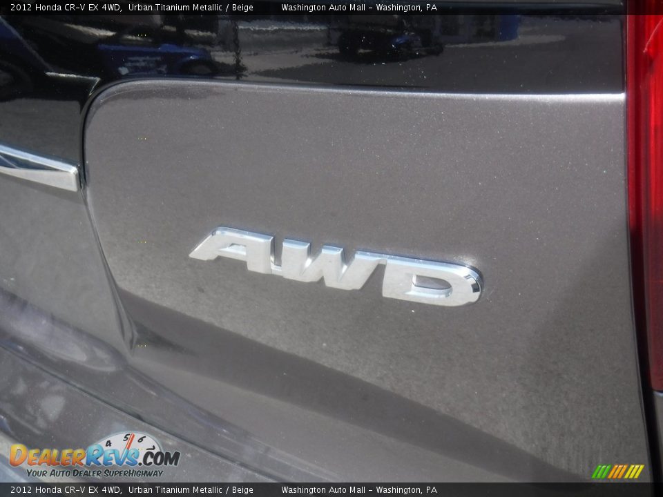 2012 Honda CR-V EX 4WD Urban Titanium Metallic / Beige Photo #11