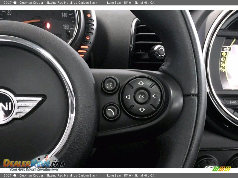 2017 Mini Clubman Cooper Blazing Red Metallic / Carbon Black Photo #19