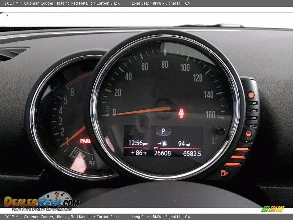 2017 Mini Clubman Cooper Blazing Red Metallic / Carbon Black Photo #20