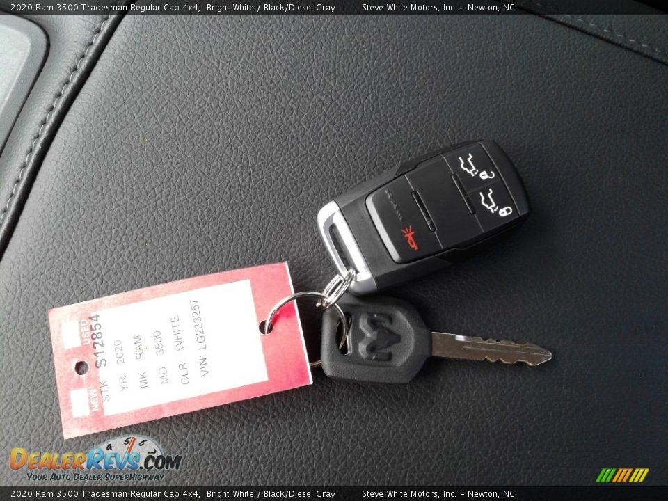 2020 Ram 3500 Tradesman Regular Cab 4x4 Bright White / Black/Diesel Gray Photo #23
