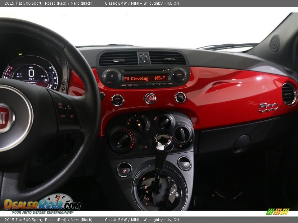 Dashboard of 2015 Fiat 500 Sport Photo #10