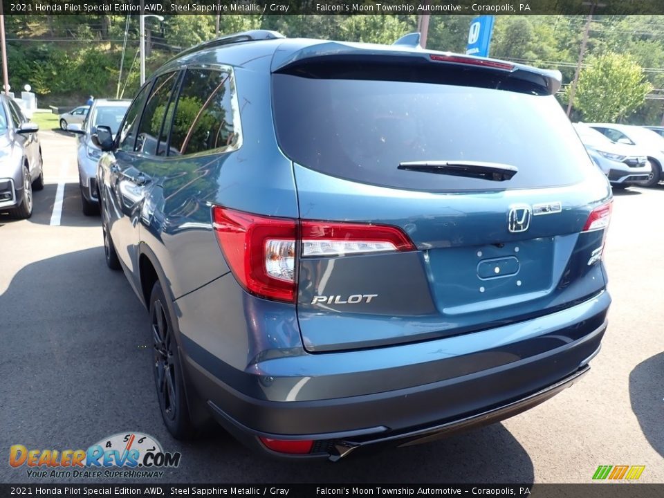 2021 Honda Pilot Special Edition AWD Steel Sapphire Metallic / Gray Photo #2