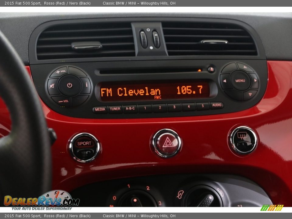 Audio System of 2015 Fiat 500 Sport Photo #11