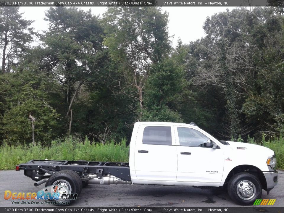 2020 Ram 3500 Tradesman Crew Cab 4x4 Chassis Bright White / Black/Diesel Gray Photo #5