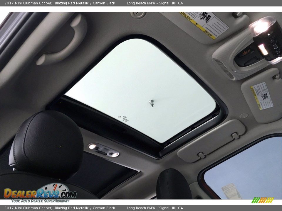 2017 Mini Clubman Cooper Blazing Red Metallic / Carbon Black Photo #31