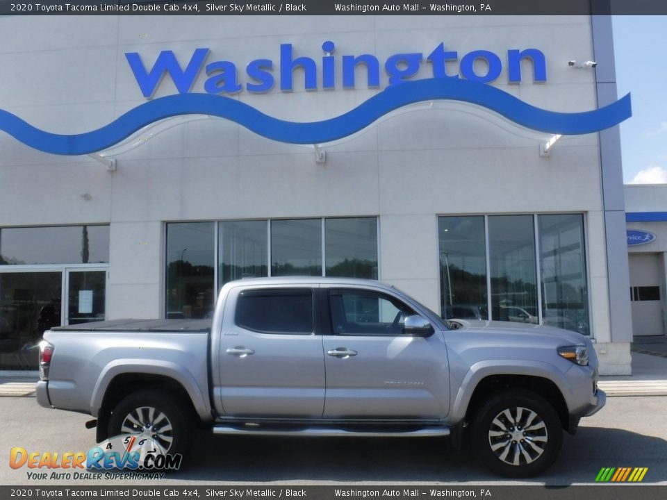 2020 Toyota Tacoma Limited Double Cab 4x4 Silver Sky Metallic / Black Photo #2