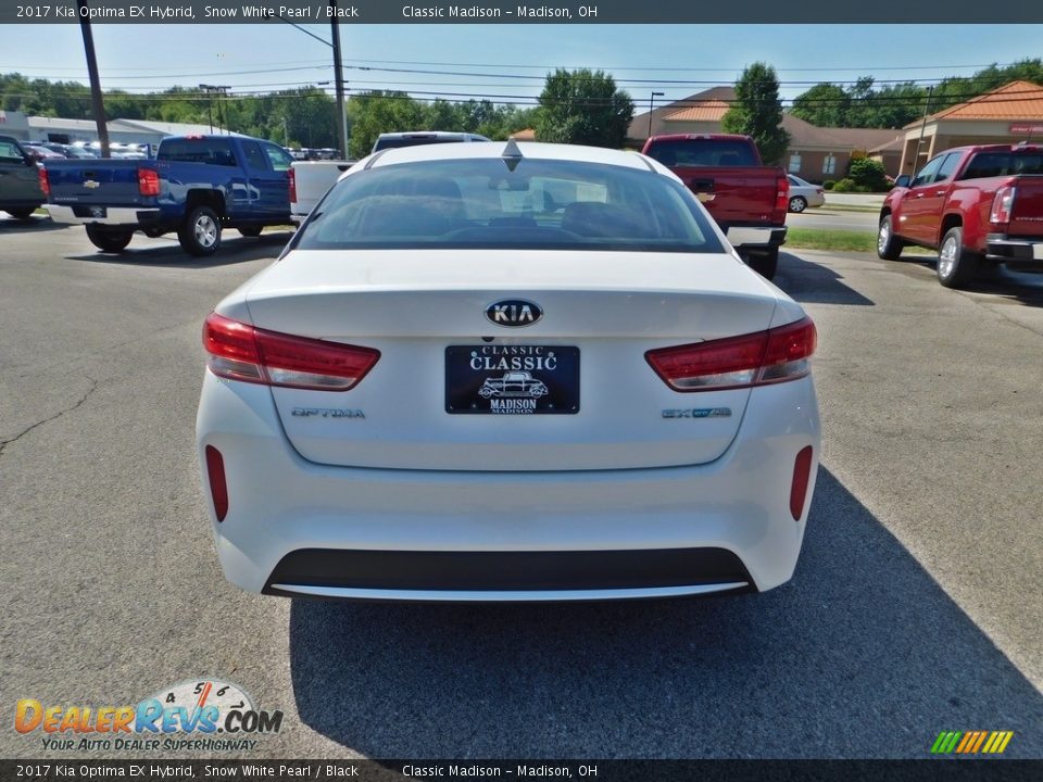 2017 Kia Optima EX Hybrid Snow White Pearl / Black Photo #8