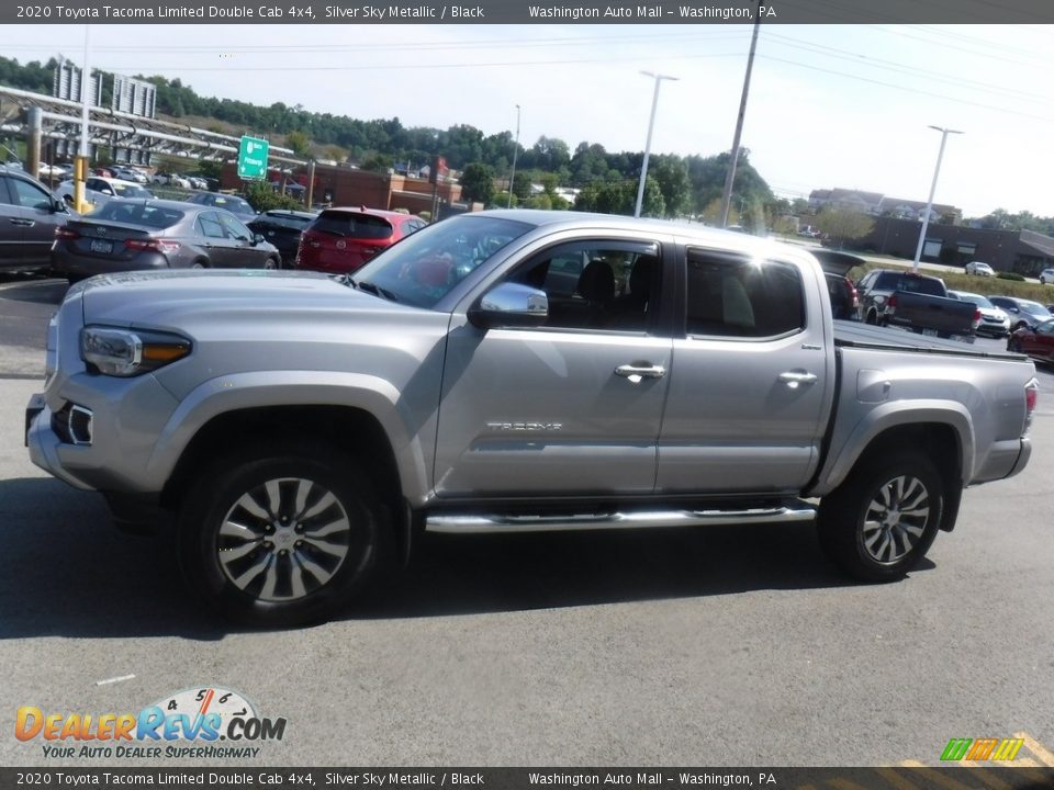 2020 Toyota Tacoma Limited Double Cab 4x4 Silver Sky Metallic / Black Photo #8