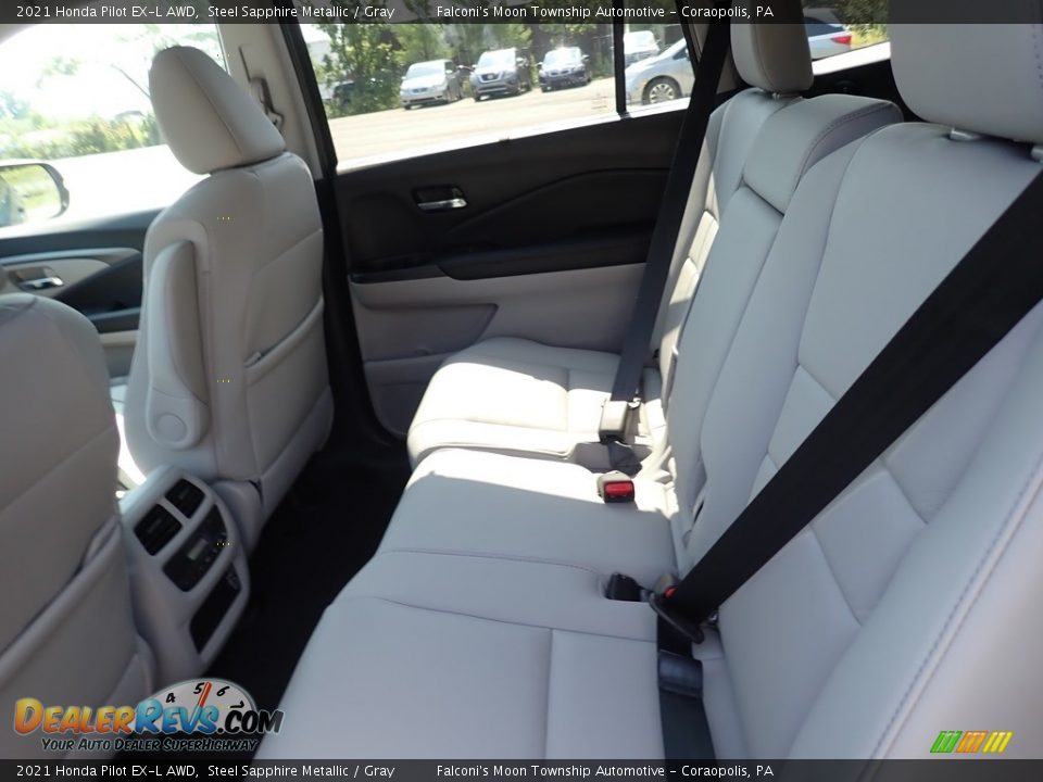 Rear Seat of 2021 Honda Pilot EX-L AWD Photo #9