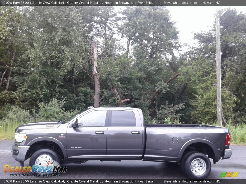 2020 Ram 3500 Laramie Crew Cab 4x4 Granite Crystal Metallic / Mountain Brown/Light Frost Beige Photo #1