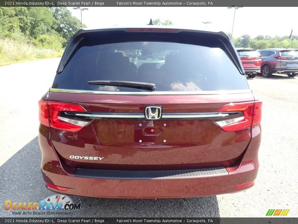 2021 Honda Odyssey EX-L Deep Scarlet Pearl / Beige Photo #4
