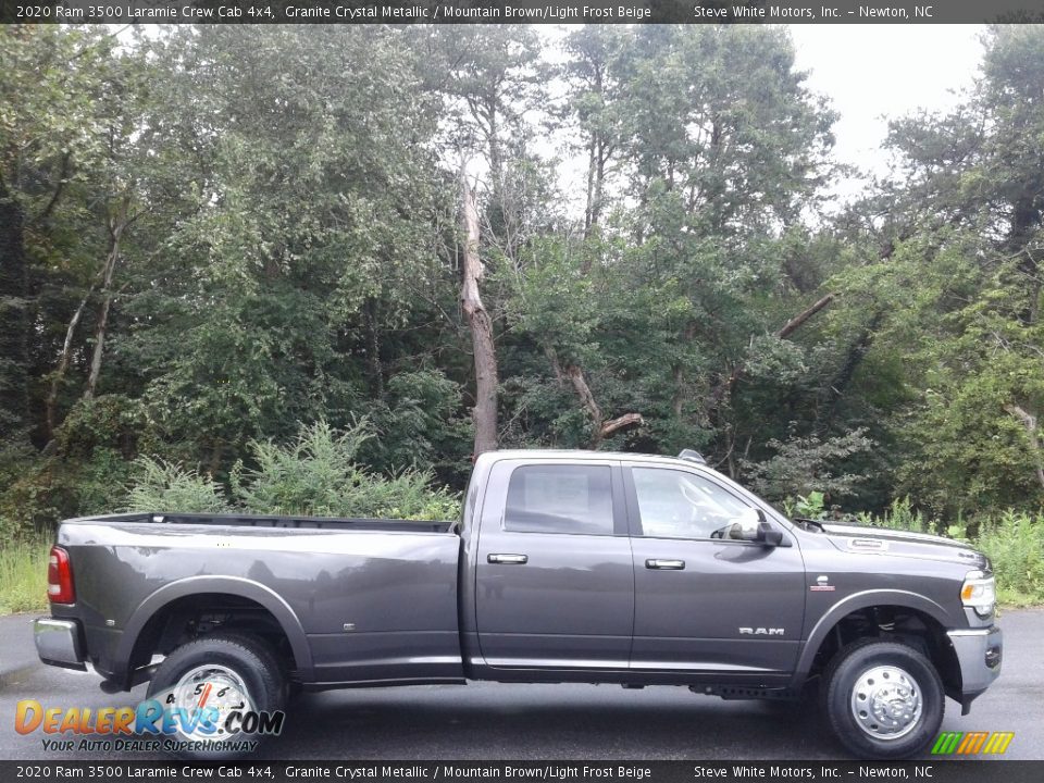 2020 Ram 3500 Laramie Crew Cab 4x4 Granite Crystal Metallic / Mountain Brown/Light Frost Beige Photo #5