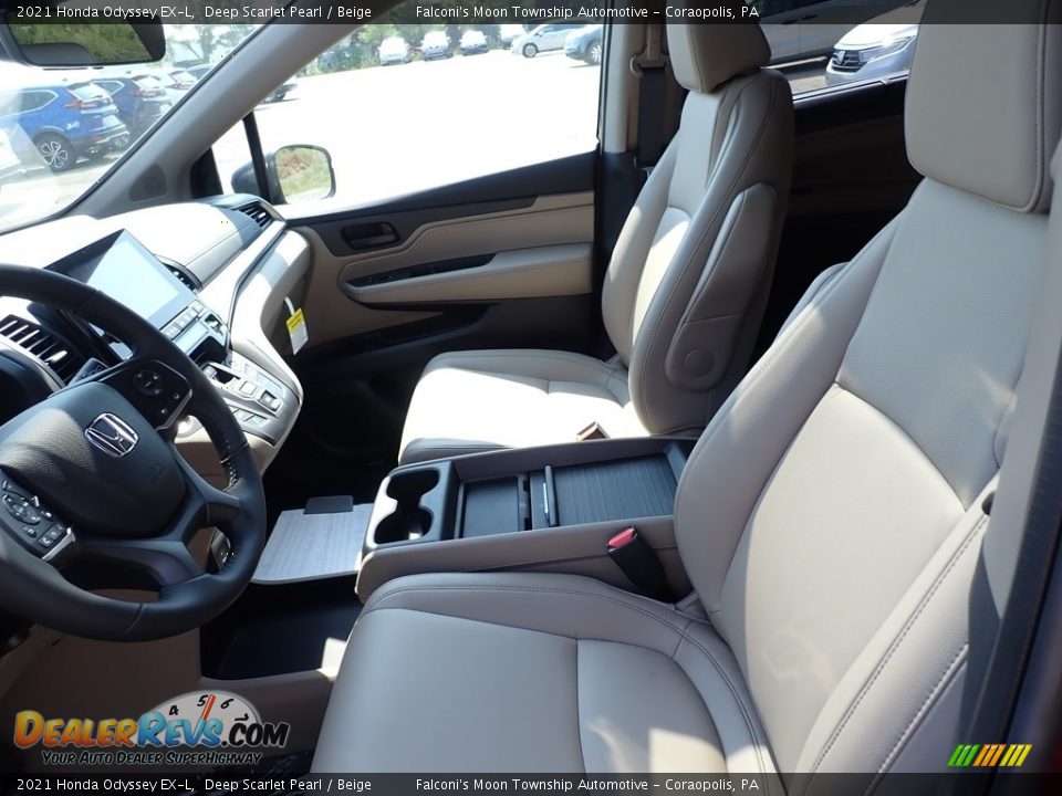 2021 Honda Odyssey EX-L Deep Scarlet Pearl / Beige Photo #8