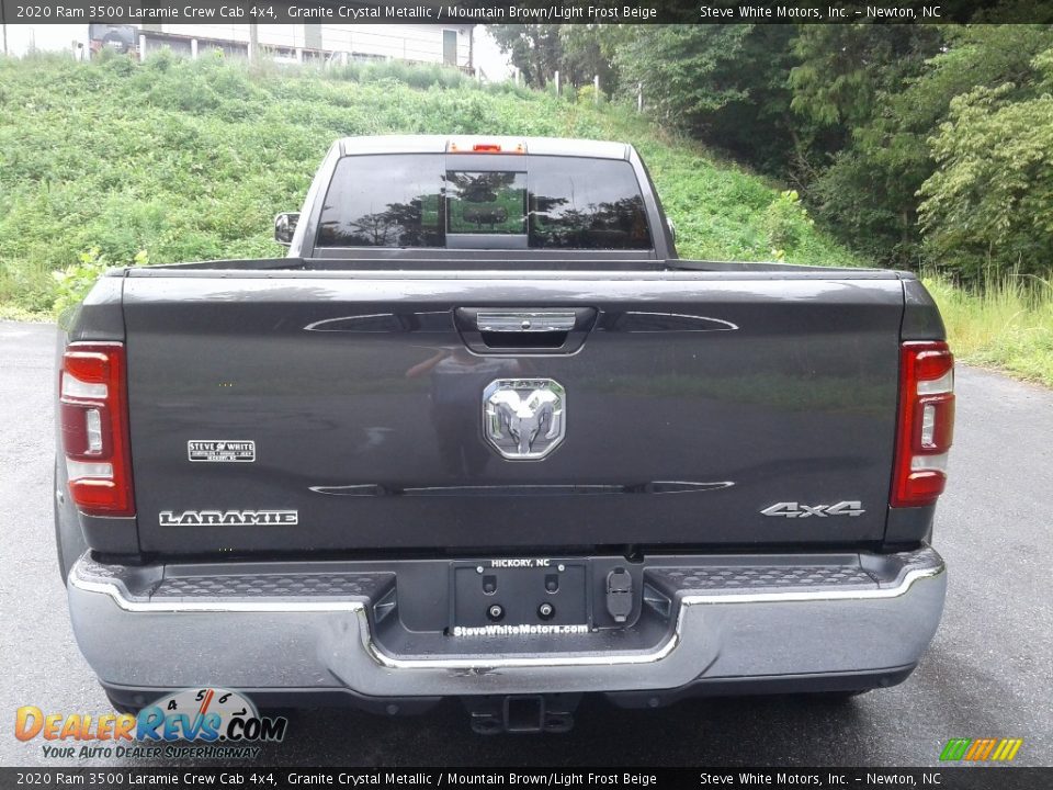 2020 Ram 3500 Laramie Crew Cab 4x4 Granite Crystal Metallic / Mountain Brown/Light Frost Beige Photo #7