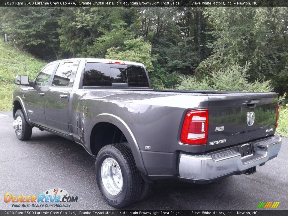 2020 Ram 3500 Laramie Crew Cab 4x4 Granite Crystal Metallic / Mountain Brown/Light Frost Beige Photo #9