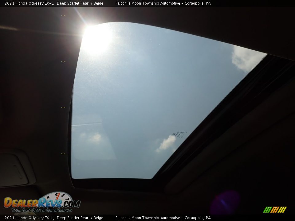 2021 Honda Odyssey EX-L Deep Scarlet Pearl / Beige Photo #13
